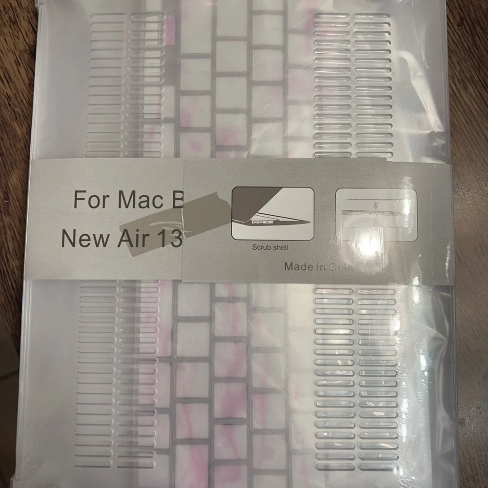 MacBook Air 13 Lavender Marble Design cover and keyboard cover set